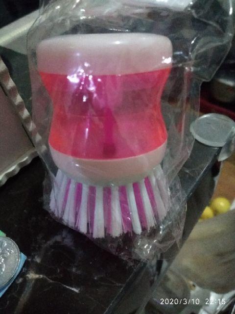 Alat Sikat Panci Inovatif Dispenser Sabun Cair Brush Soap Dapur Piring