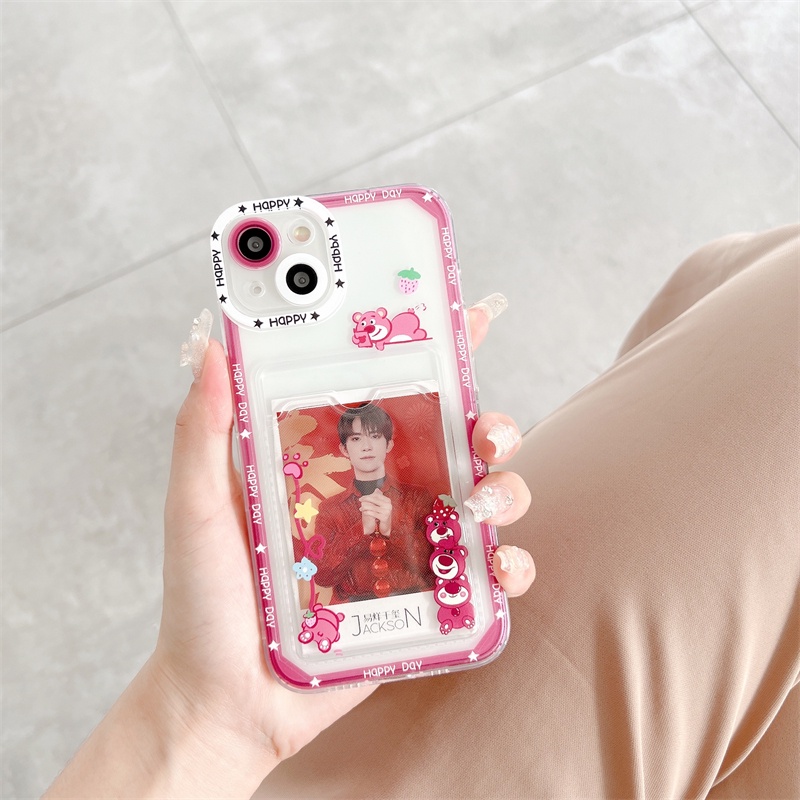 Soft Case Pelindung Anti Jatuh Motif Kartun Untuk iPhone 14 13 12 Pro MAX 11 X XR XS MAX 7 8 Plus