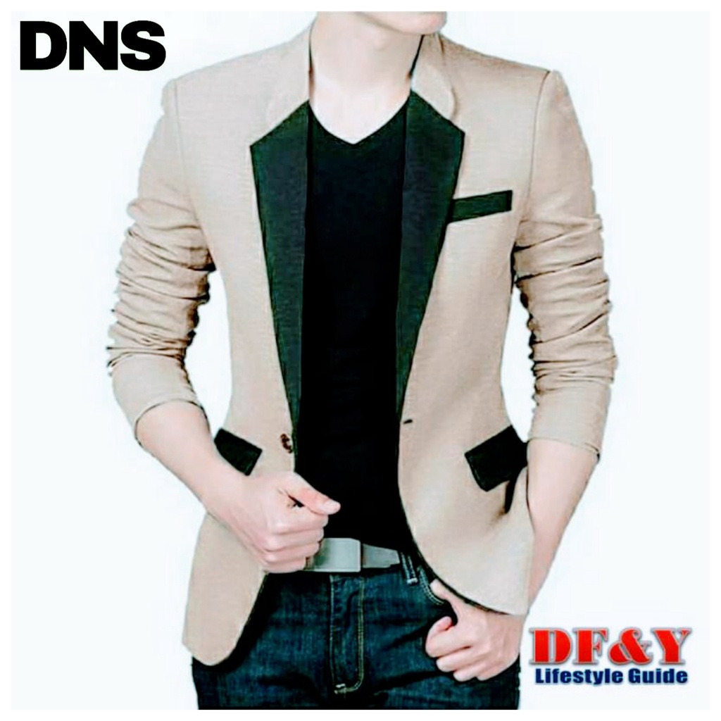 Daniera Jas Blazer Pria Cream,Maroon,Abu Original DF&Y/Jas Blazer Kerja Kantor Formal / Jas Style Ko