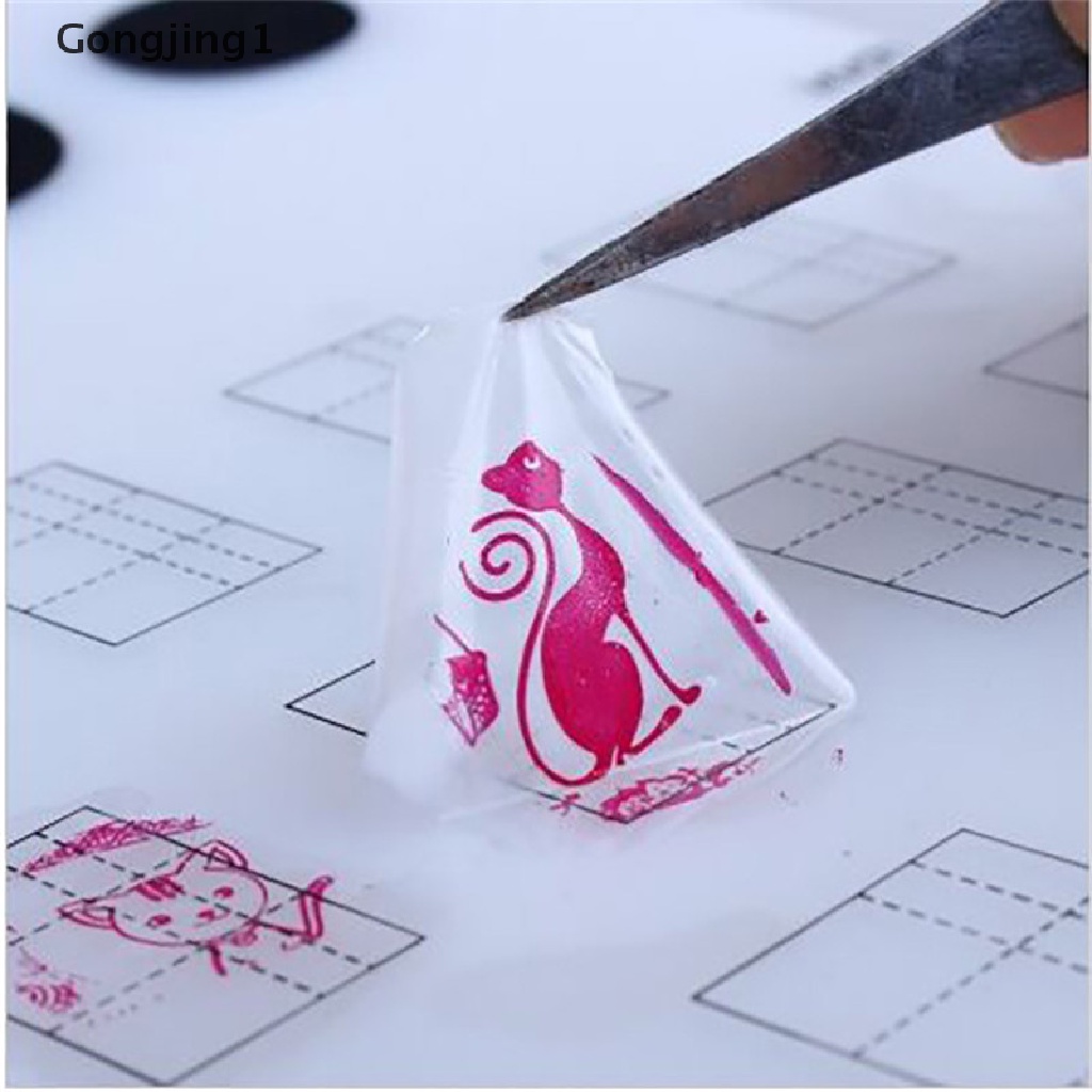 Gongjing1 Pad / Mat Silikon Untuk Transfer Stempel Nail Art DIY