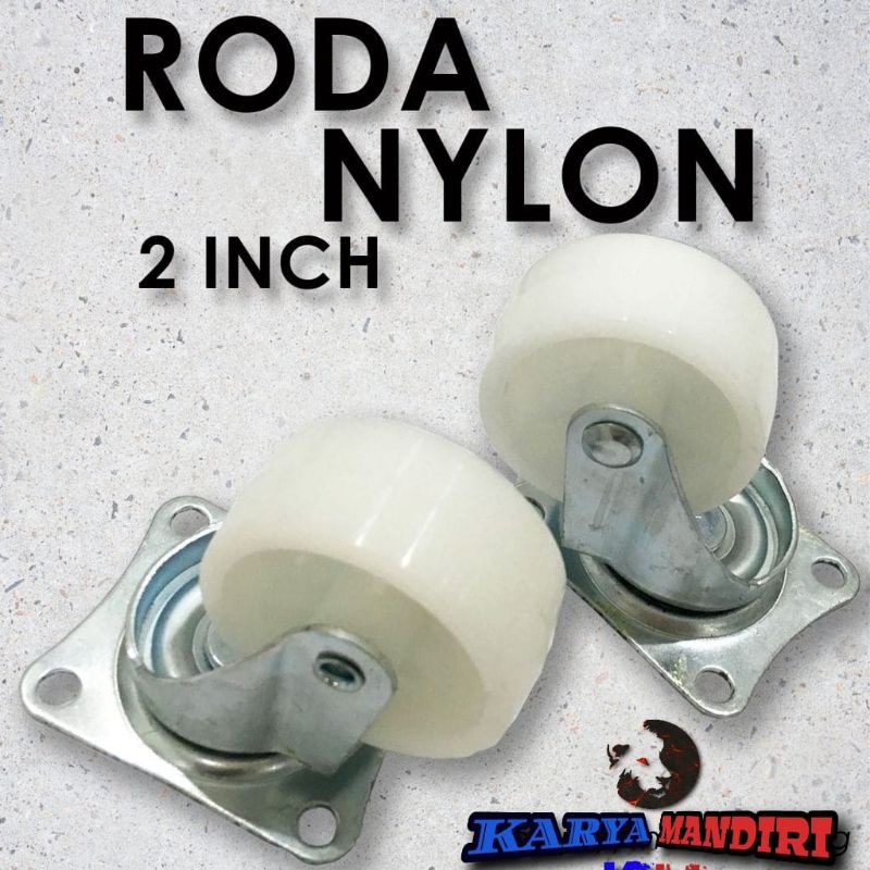 Roda Nylon / Rak Piring / Etalase / Super Kuat