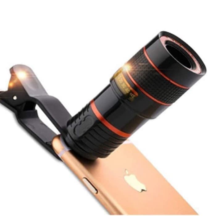 LENSA Jepit ZOOM 12x Superwide Fisheye Lensa Lens Kamera HP Zoom