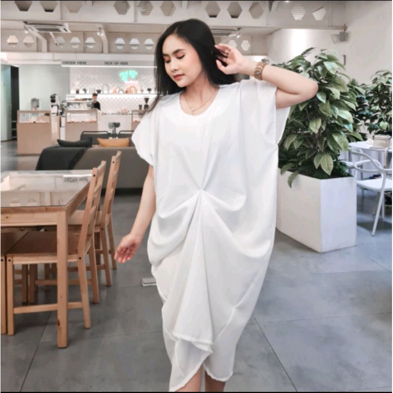 Yoenik Apparel Kiya Kaftan Dress White ( Grade B )