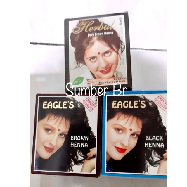 Henna eagles pewarna rambut / cat rambut henna