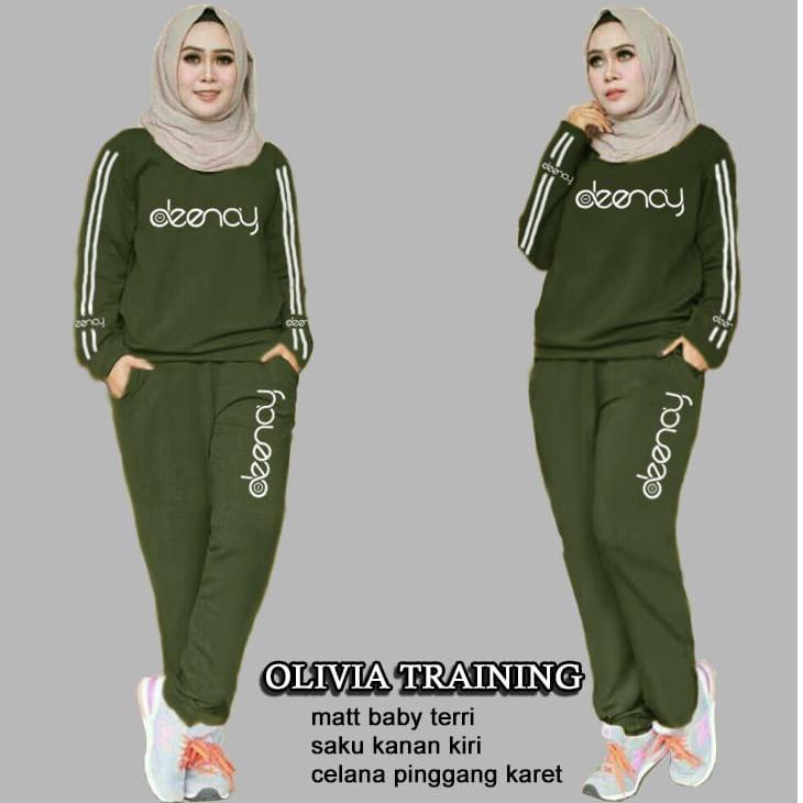 [Art. 7855] ELDE 12 - SETELAN WANITA L XL XXL 3XL St jumbo marimar Olivia Olah Raga Wanita , Baju Se
