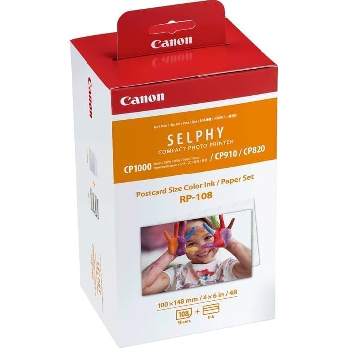 Canon Paper RP-108 Tinta Paper Canon Selphy CP820 CP910 CP1000 CP1200 CP1300