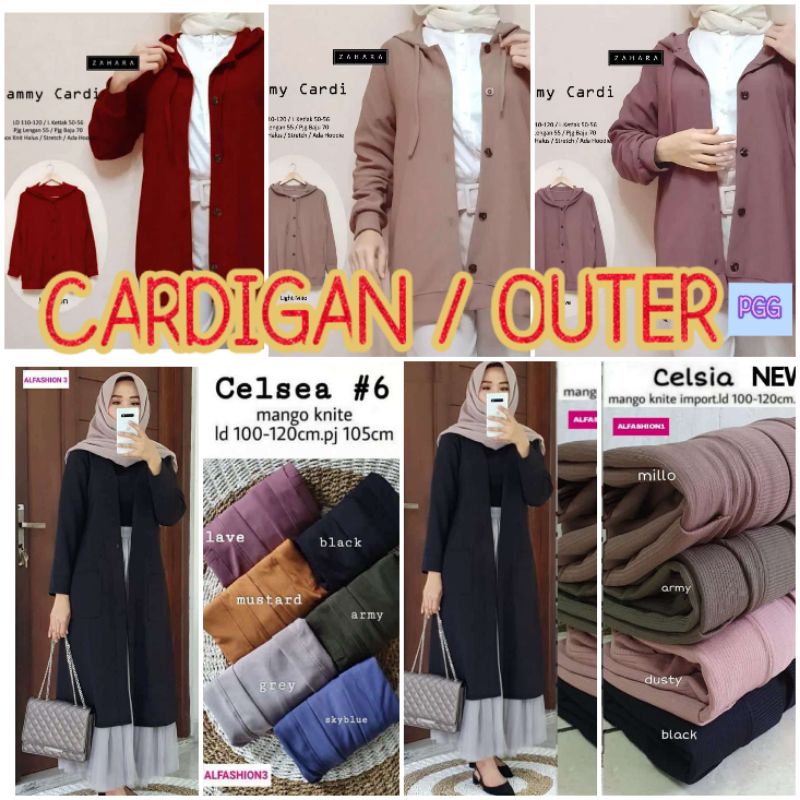 PGG Celsia HIMALAYA cardi / STANFORD JACKET /VINSY LONG OUTER/VIONA CARDI KNIT