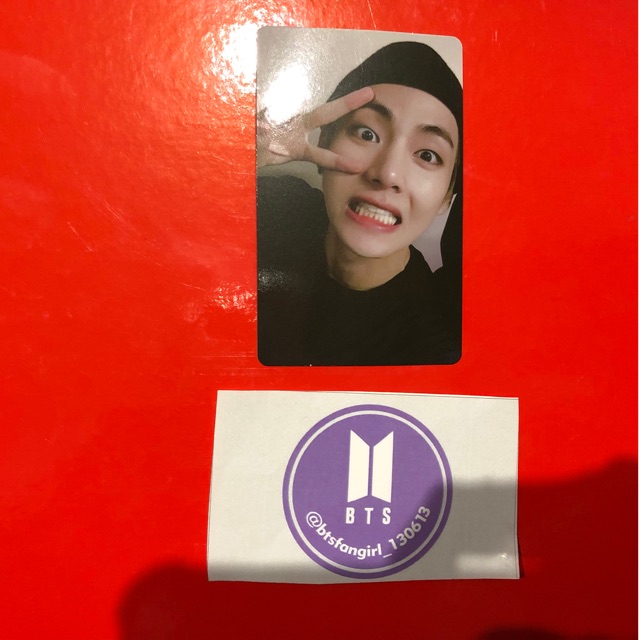 BTS WORLD TOUR LOVE YOURSELF EUROPE PHOTO CARD KIM TAEHYUNG V OFFICIAL
