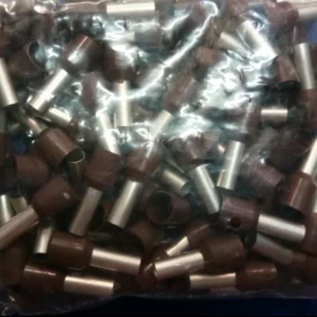 ✈ Skun Kabel Ferrules / Scun Botol Ukuran 10 mm Warna Coklat ♙