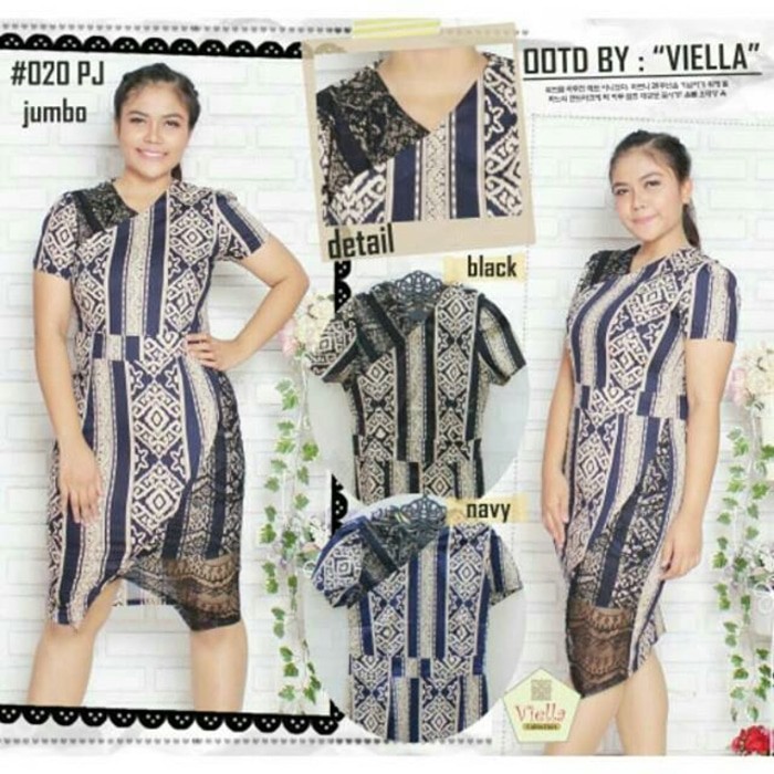 Dress Batik modern 72 / Jumbo / XL / Big size