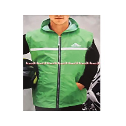 Motoboy Rompi Motor Dengan Topi dan Reflektor Glow in The Dark Vest With Hat Motor Boy Warna Orange Hijau