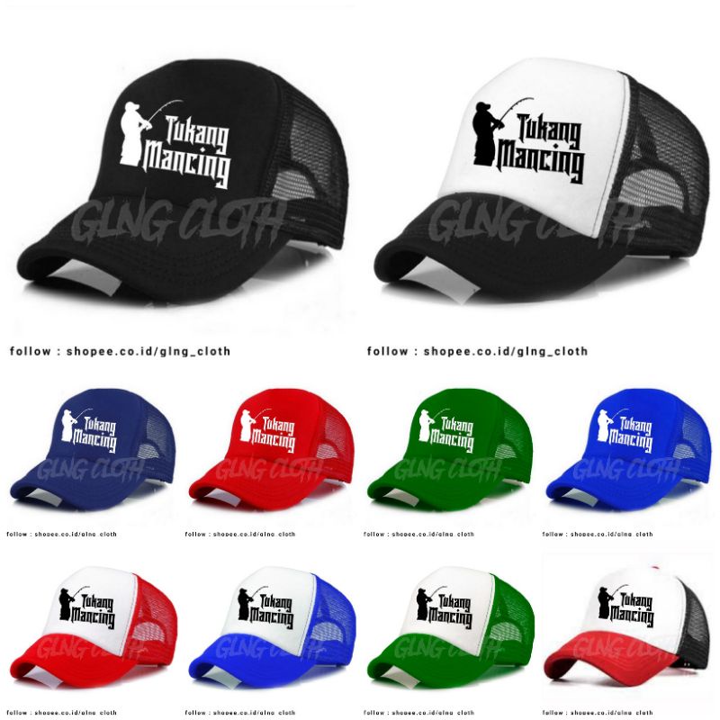 Topi Tukang Mancing Trucker Jaring - Topi Tukang Mancing