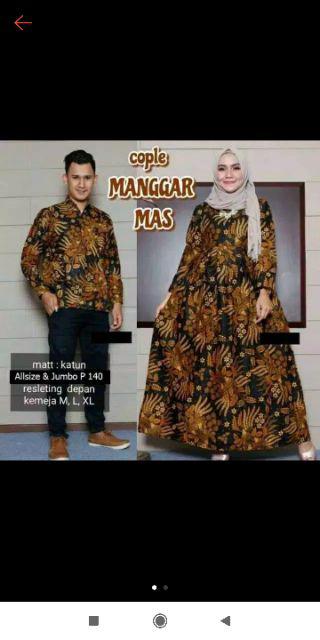 Batik Couple Modern Sarimbit Batik Couple Gamis Batik Coupel Cople Copel Pasangan Maura Couple