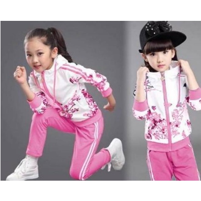 fm fashion baju anak perempuan stelan trening baju olah raga senam training set st kids murah baju a