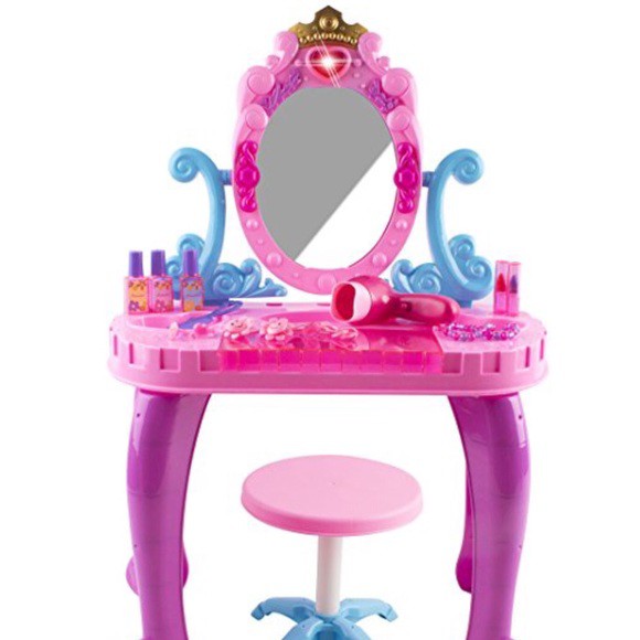 MAINAN MEJA RIAS ANAK CROWN VANITY BEAUTIFUL DRESSING TABLE