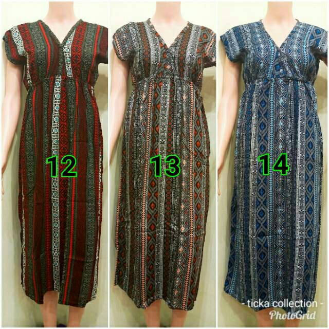 DRES MANOHARA PANJANG MOTIF ETNIK BALI