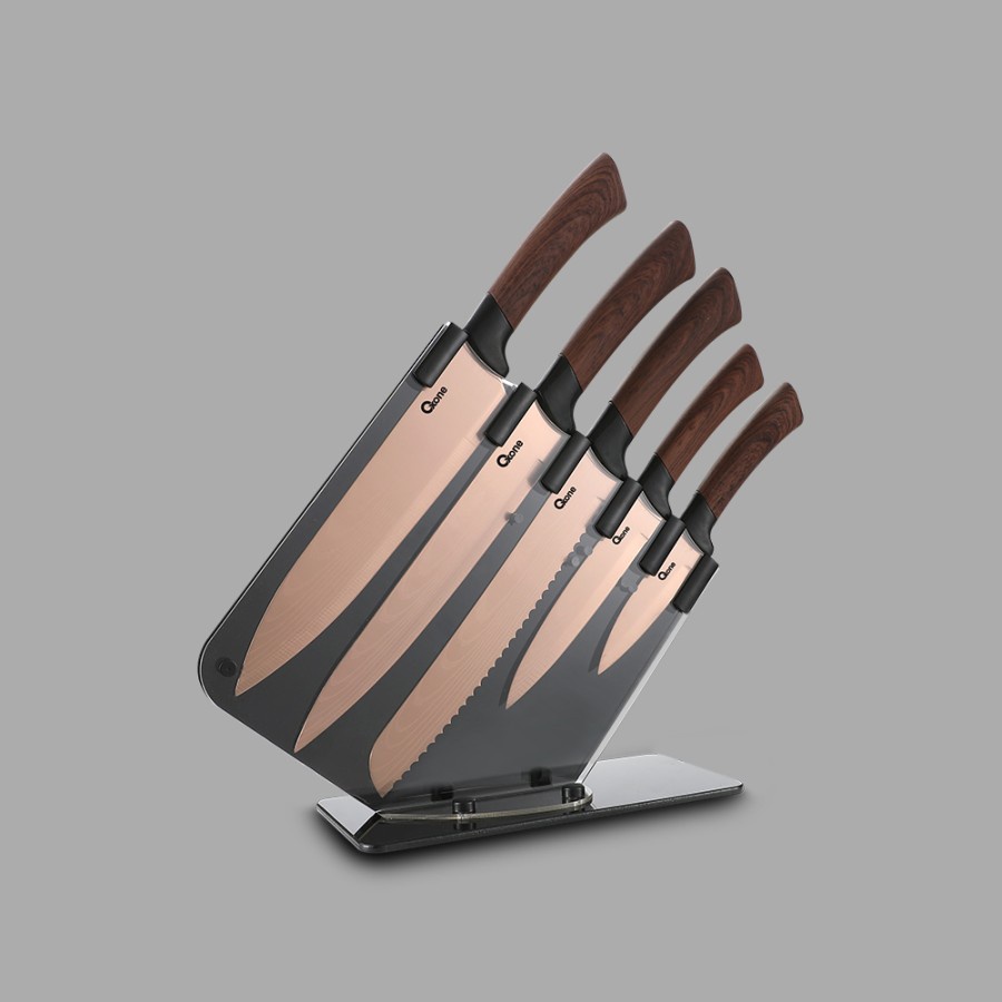 OXONE 5 PCS ROSEGOLD KNIFE SET OX-979