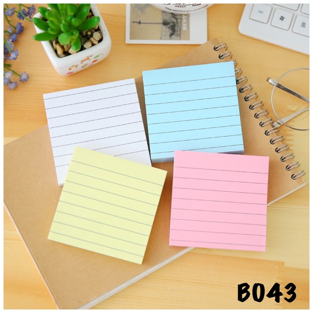 Jual B 043 | STICKY NOTE GARIS | STICKY NOTE 70 LEMBAR | Shopee Indonesia