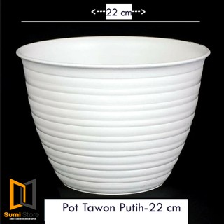  Pot  Tawon  Nanas 22 cm warna putih  Harga  Grosir  Murah Se 