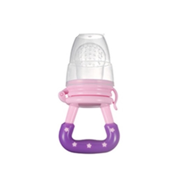Grosir - B8029 Empeng Buah / Dot Buah Bayi /  Empeng Bayi Belajar Makan / Fruit Feeder Pacifier-Pink