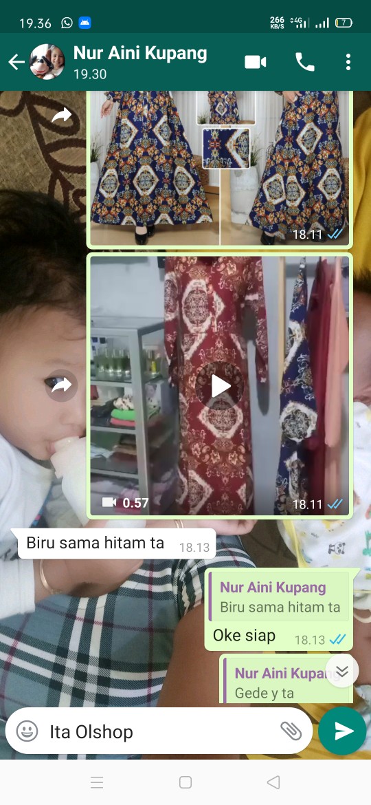 ( Promo ) Gamis Batik Bahan Katun Rayon Uk Xl Bahan Tebal Klep Adem Halus Lembut