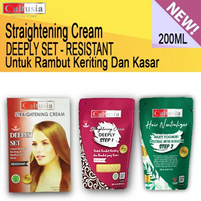 Cultusia Straightening Cream Sachet 200ml