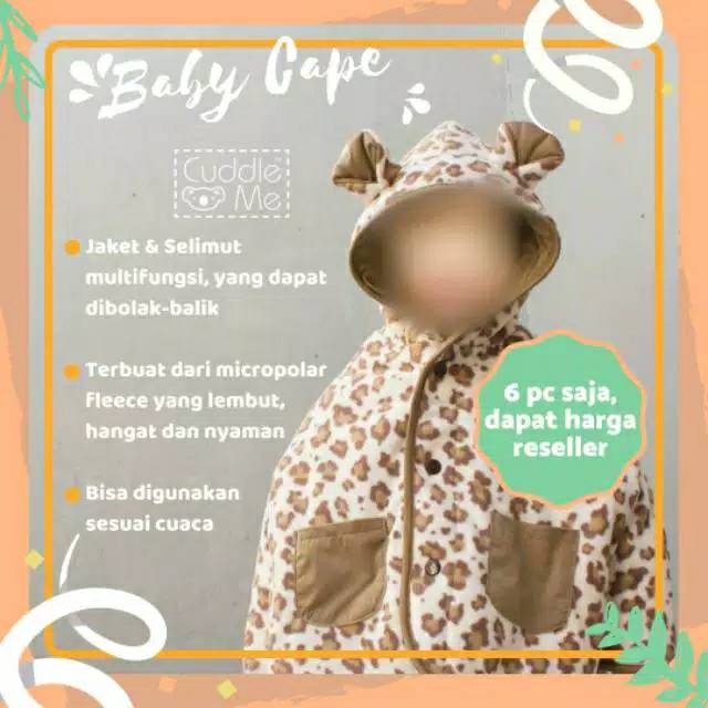 CuddleMe BabyCape Jaket Bayi Balita SNI Nyaman BERGARANSI -  Jaket anak Cuddleme