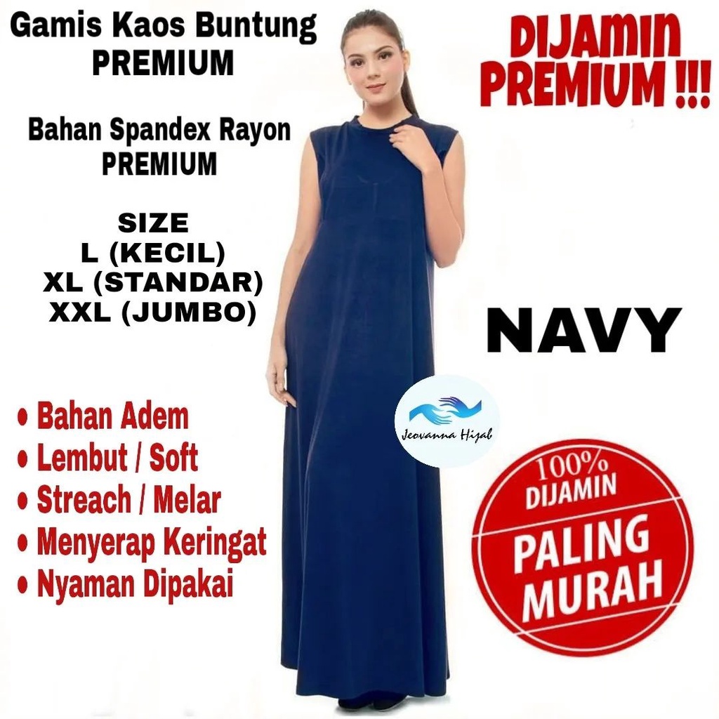 INNER DRESS SINGLET DALAMAN GAMIS MUSLIM DALAMAN SINGLET MANSET DALAMAN TANPA LENGAN | Gamis Tanpa L