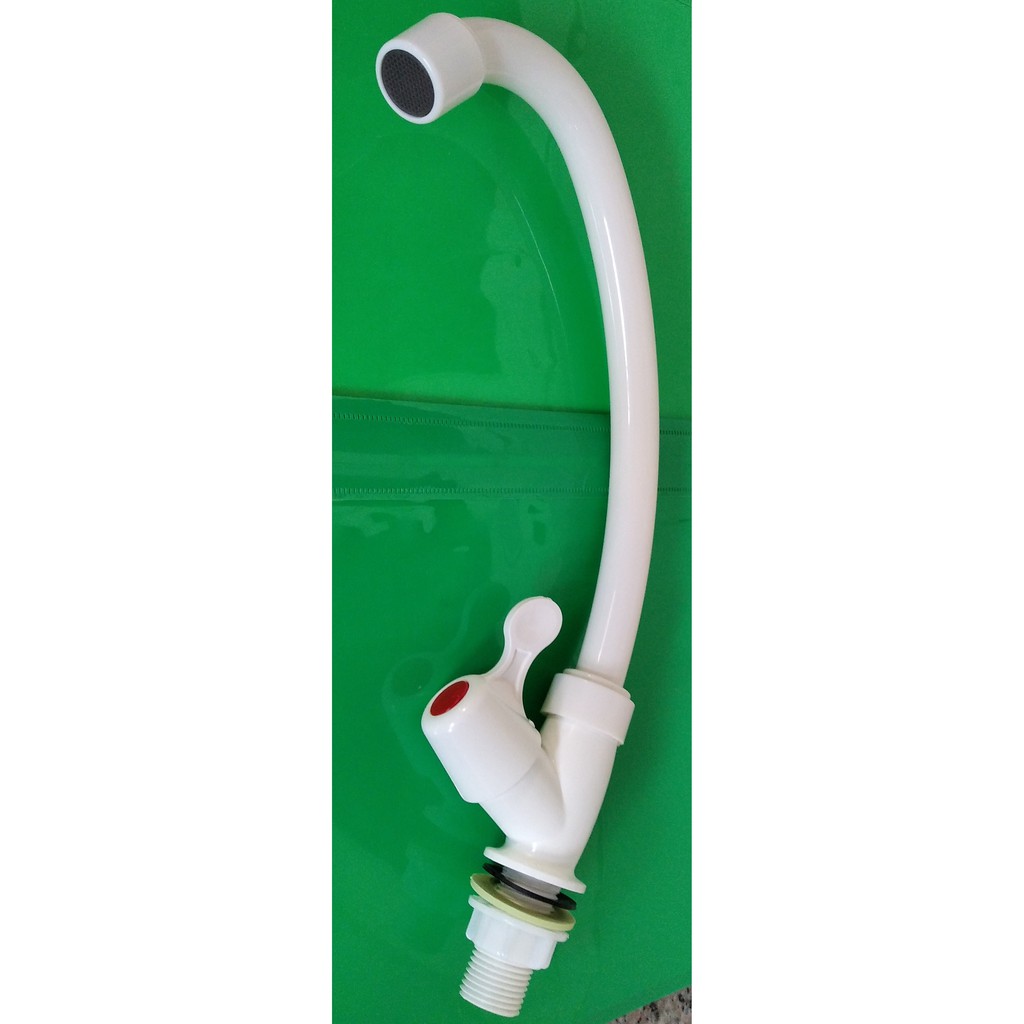 Kran Cuci piring / Kran Angsa PVC / Kran Tanam Angsa /  Keran / Kran Plastik 1/2" -LESSO