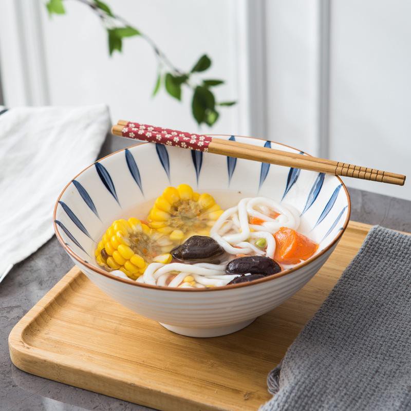 1PC Hand Painted RAMEN Bowl With Japanese Retro Hat