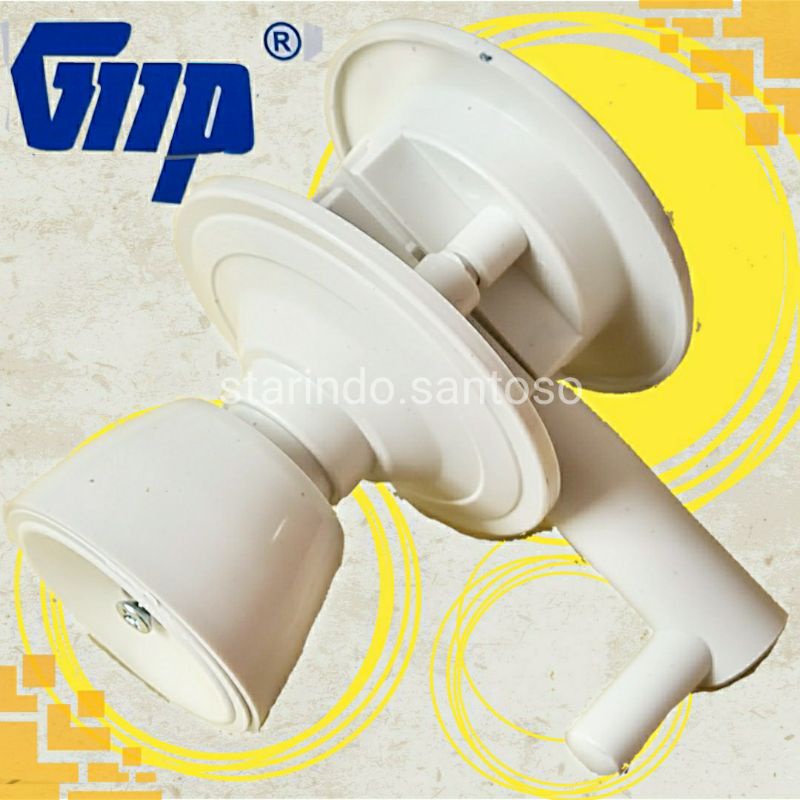 Gagang HANDLE BULAT tarikan pintu PVC toilet kamar mandi wc plastik