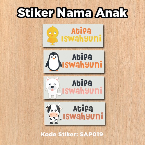 

Stiker Nama Anak Sekolah Yellow Chicken