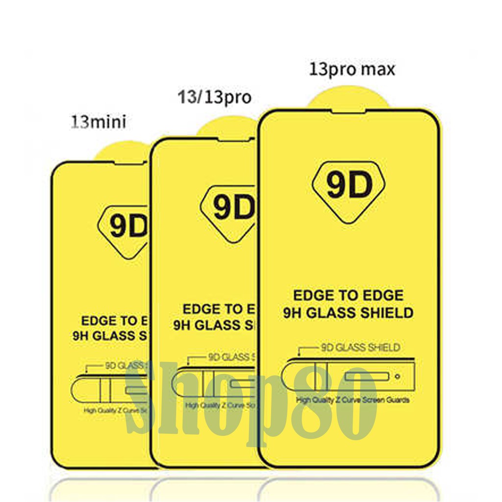 iPhone 13 Mini Pro Max  Tempered Glass Screen Guard Full Cover Lem 9D 10D