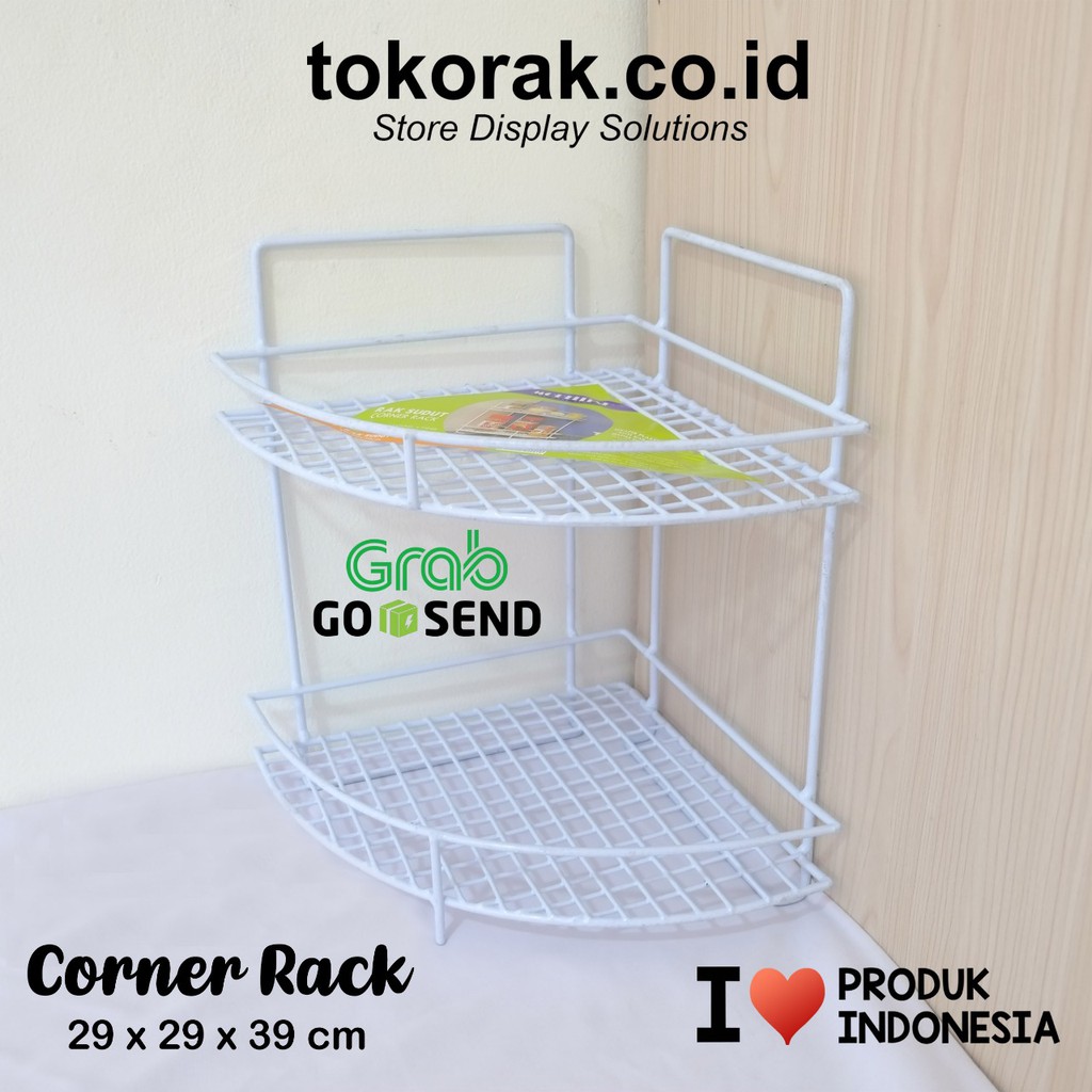 RAK SUDUT DAPUR KAMAR MANDI SERBAGUNA CORNER RACK MODELLINE GOJEK ONLY