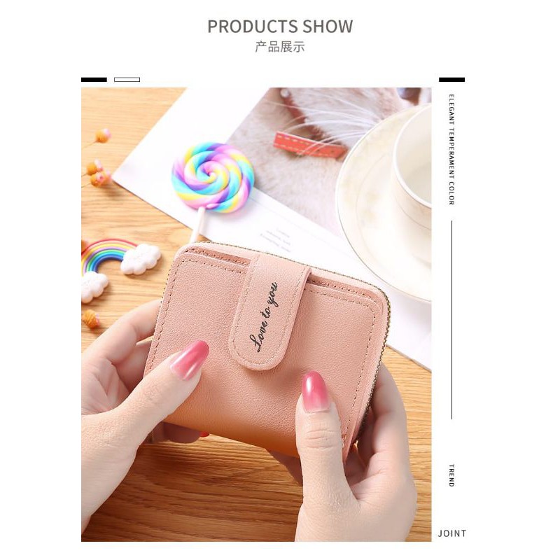 EV D818 dompet Lipat  wanita import lipat resleting