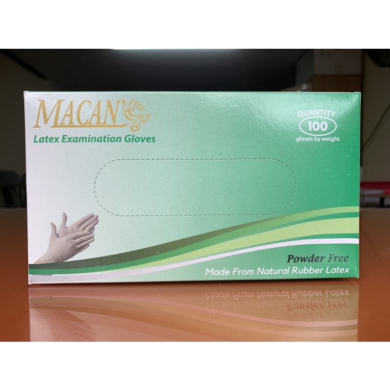 MACAN Latex Gloves Powder Free