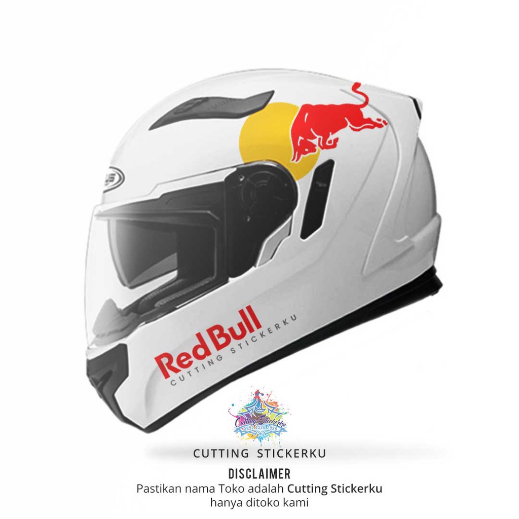 Cutting Stiker RedBull Variasi Motor Mobil Sticker Timbul Keren Nyala Dasbor Spakbor Visor Body Kaca Helm Laptop Hologram Reflective Tahan Air Bodi Samping Nama Aesthetic Pickup Anime Windshield Kustom Modif