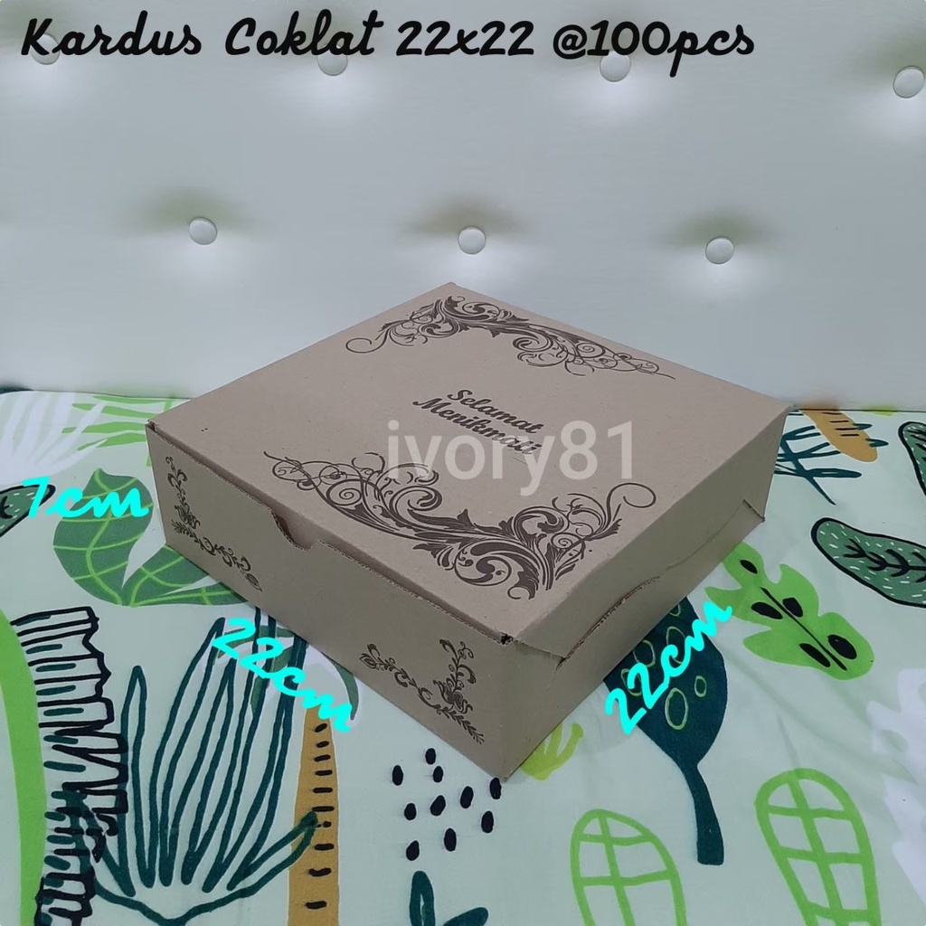 

Kardus coklat 22x22 kardus nasi coklat motif