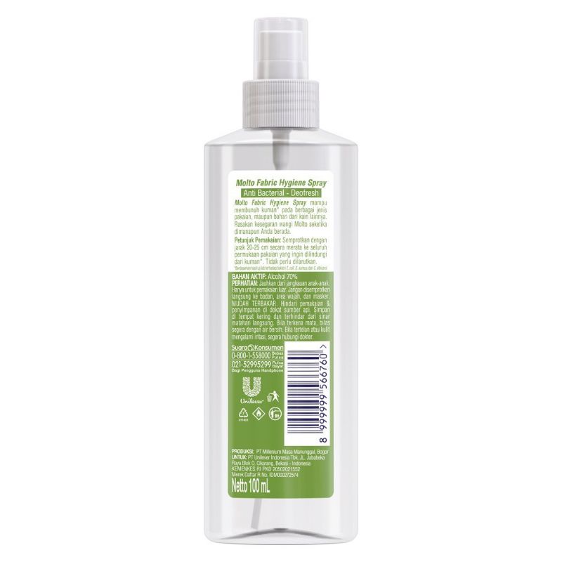 Molto Fabric Hygiene spray antibacterial 100ml