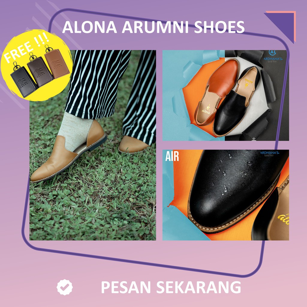 sepatu kulit wanita asli flat shoes alona arumni shoes murah - ardhanas leather