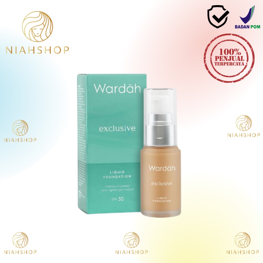 Wardah Exclusive Liquid Foundation / Alas bedak wardah cair