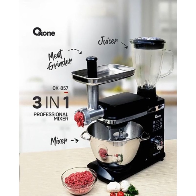 Oxone OX857 3in1 professional Mixer Blender Meat grinder ox-857