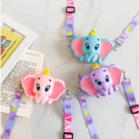 Amadela Story - Tas Selempang Anak Jelly Rubber Karakter Import Tas Lucu Anak Coin Purse Tas Koin