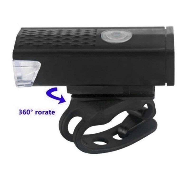 Lampu Depan Sepeda LED - USB Bike Light Rechargeable