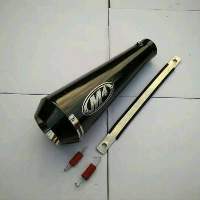 Silincer knalpot m4 black