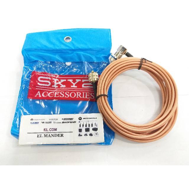 KABEL RG 58 ANTENA RIG MOBIL MINI - KABEL SET CONECTOR ANTENA MOBIL RIG MIN DUALBAND