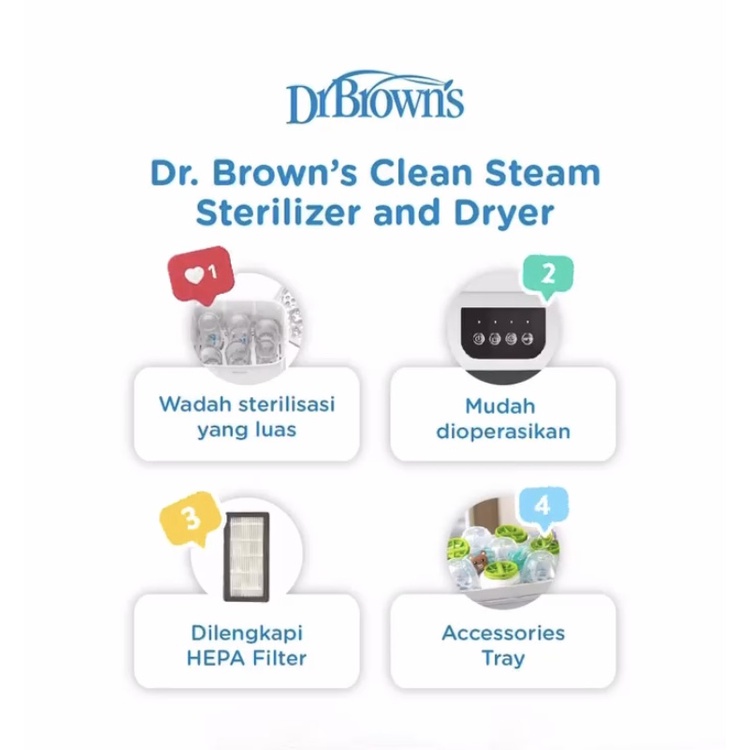 Dr Brown's Steam Steril &amp; Dryer W/Hepa Filter AC178