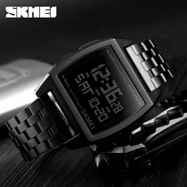 Jam SKMEI 1368 original stainless digital bergaransi free paper box