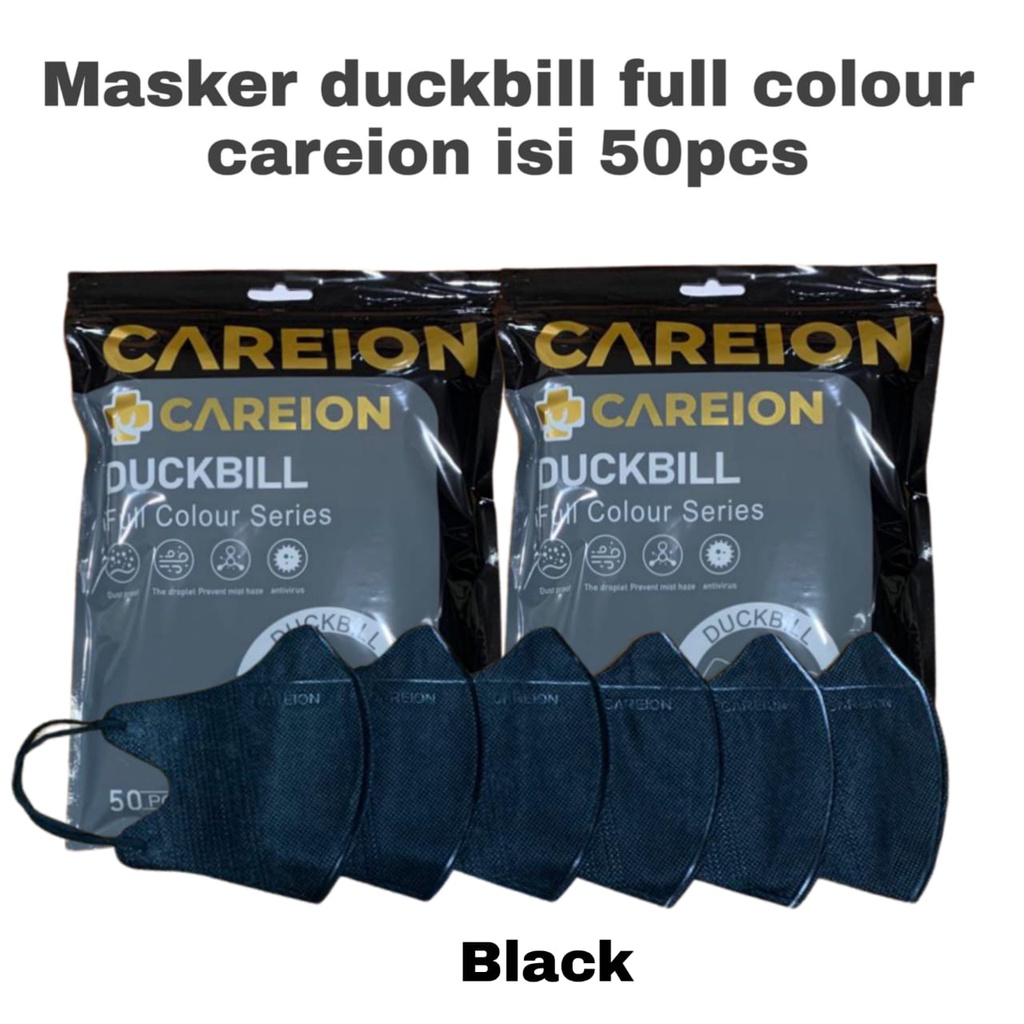 MASKER DUCK BILL CAREION FULL COLOUR EMBOS 3PLY MASKER DUCKBILL EARLOOP CAREION FULL COLOUR SERIES ISI 50PC - DUCKBILL EMBOS IS 50PC