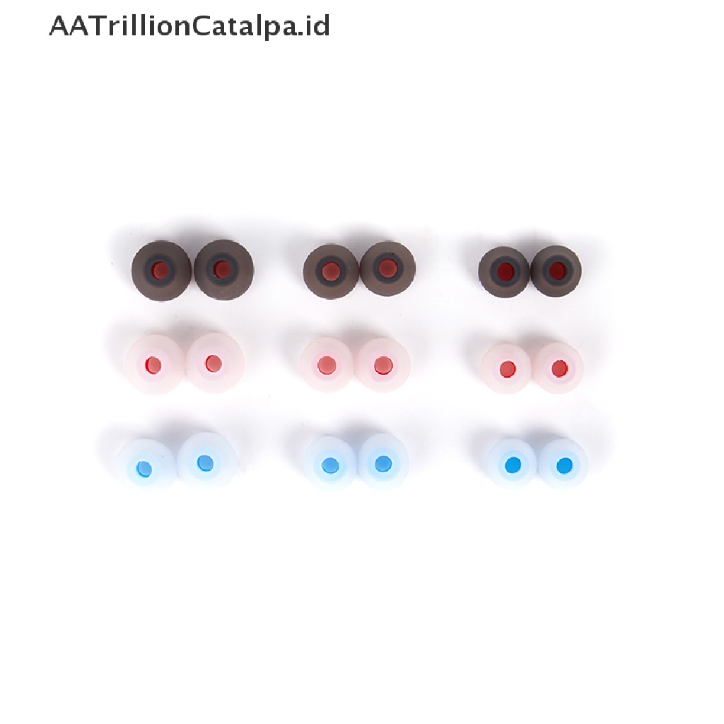 Aatrillioncatalpa 12pcs / Set Pad / Bantalan Telinga Bahan Silikon Ukuran 4xl + 4xm + 4xs Untuk Earphone in-Ear